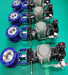VQ647H-16C-DN80氣動法蘭V型調節(jié)球閥-高溫蒸汽調節(jié)球